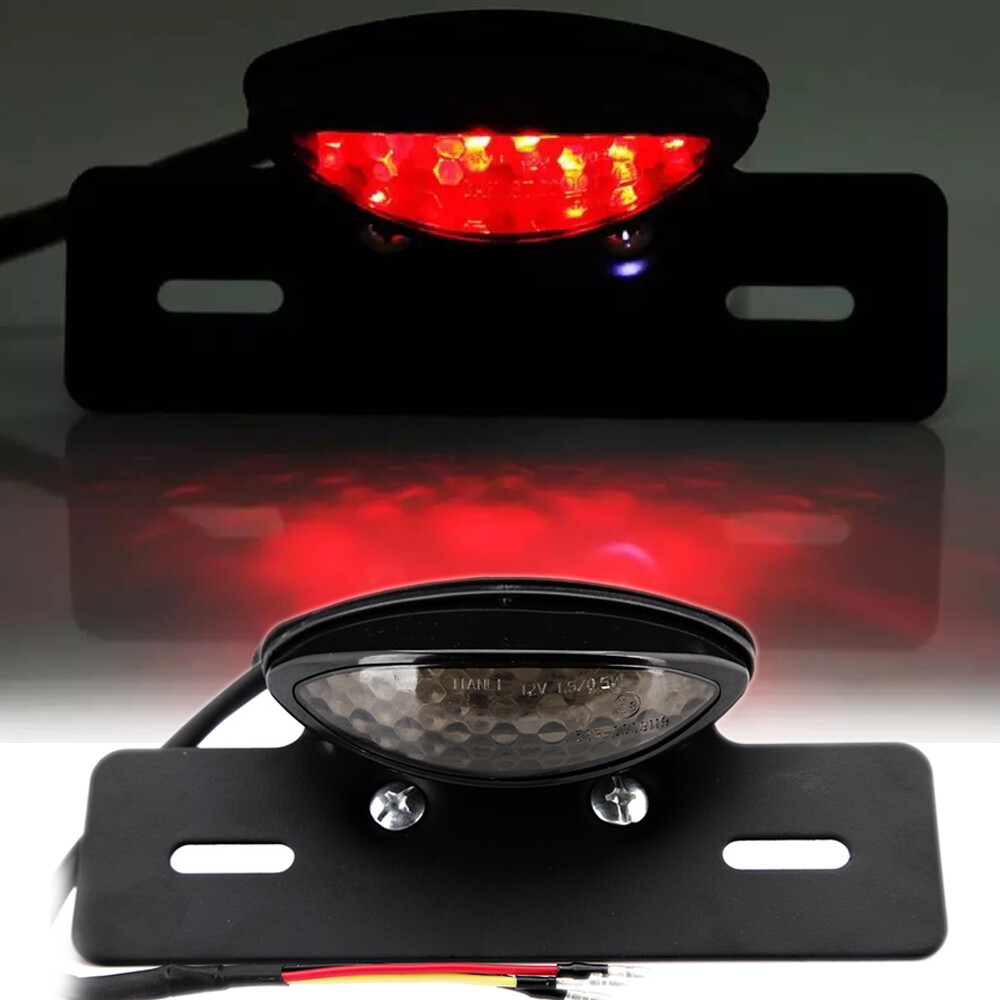 LED Rücklicht Streifen Bremslicht Schwarz Getönt Motorrad Roller Quad