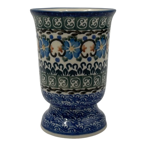 Vintage Polish Pottery M Starzyk Unikat 958 Footed Mug Hand Made Poland 9 oz HTF - Picture 4 of 9