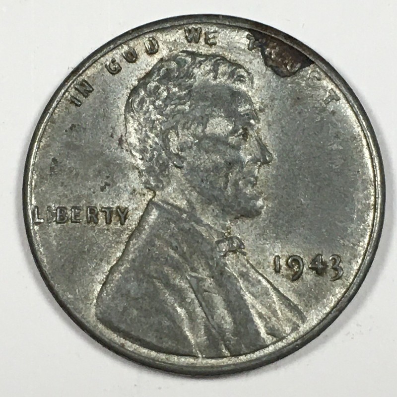 1943 Lincoln Wheat "Steel" Cent Penny - Extremely Fine (XF) KM#132a - 5978-AH