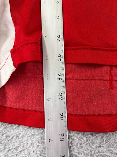 Descente Cycling Jersey Women Medium Red White Blue Made Japan 1/4 Zip Polyester - Picture 12 of 14