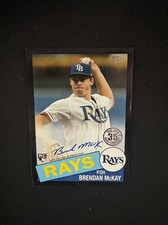 2020 Topps Series 2 Brendan McKay 1985 Topps Autograph Auto Black RC 85A-BM SP