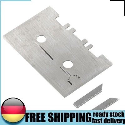 Head and Guide Gauge with 2pcs Check Bar Metal Guide Set Easy To Install Sliver