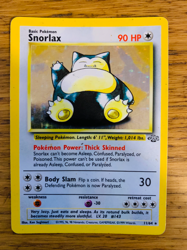 Snorlax (11/64) Holo Jungle Set Pokemon Card! FAST & FREE P&P! - Picture 34 of 78