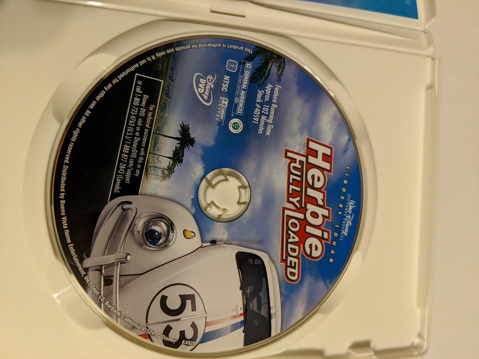 Herbie Fully Loaded DVD VERY GOOD 786936288261 eBay