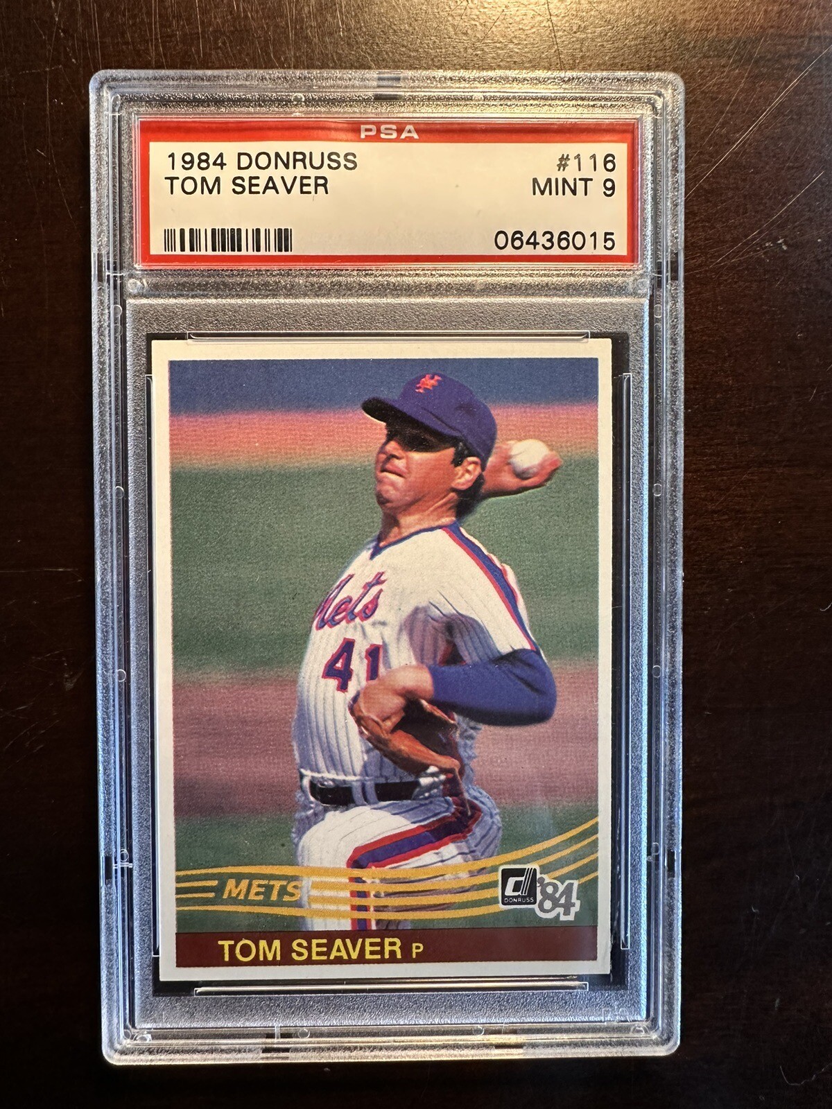 1984 DONRUSS #116 TOM SEAVER METS HOF PSA 9