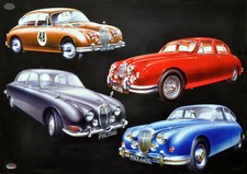 Jaguar Mk Ii Poster Jlm1140 From Jaguar Heritage Trust 23.25 X 16.5
