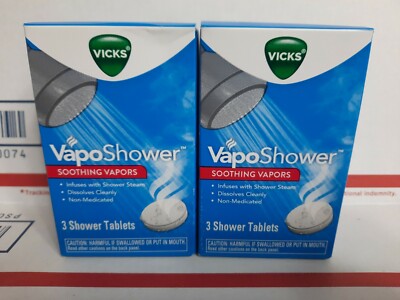 (2) Packs Vicks Vaposhower tablets 