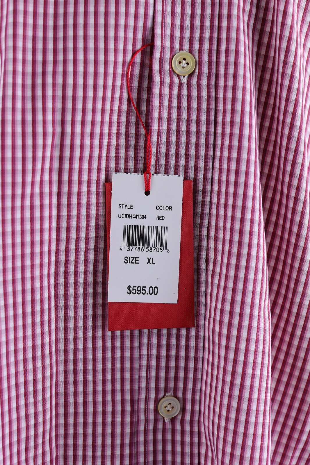 $595 Kiton Checkered Button-Down Long Sleeves Shi… - image 4