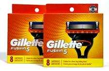 GILLETTE FUSION5 2 X 8-PACK (16) CARTRIDGES WITH PRECISION TRIMMER