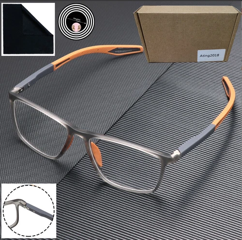 Men Sports Nearsighted Glasses Myopia TR90 Frame -1.0 -1.5 -2.0 -3.0 -3.5 -4.0 E