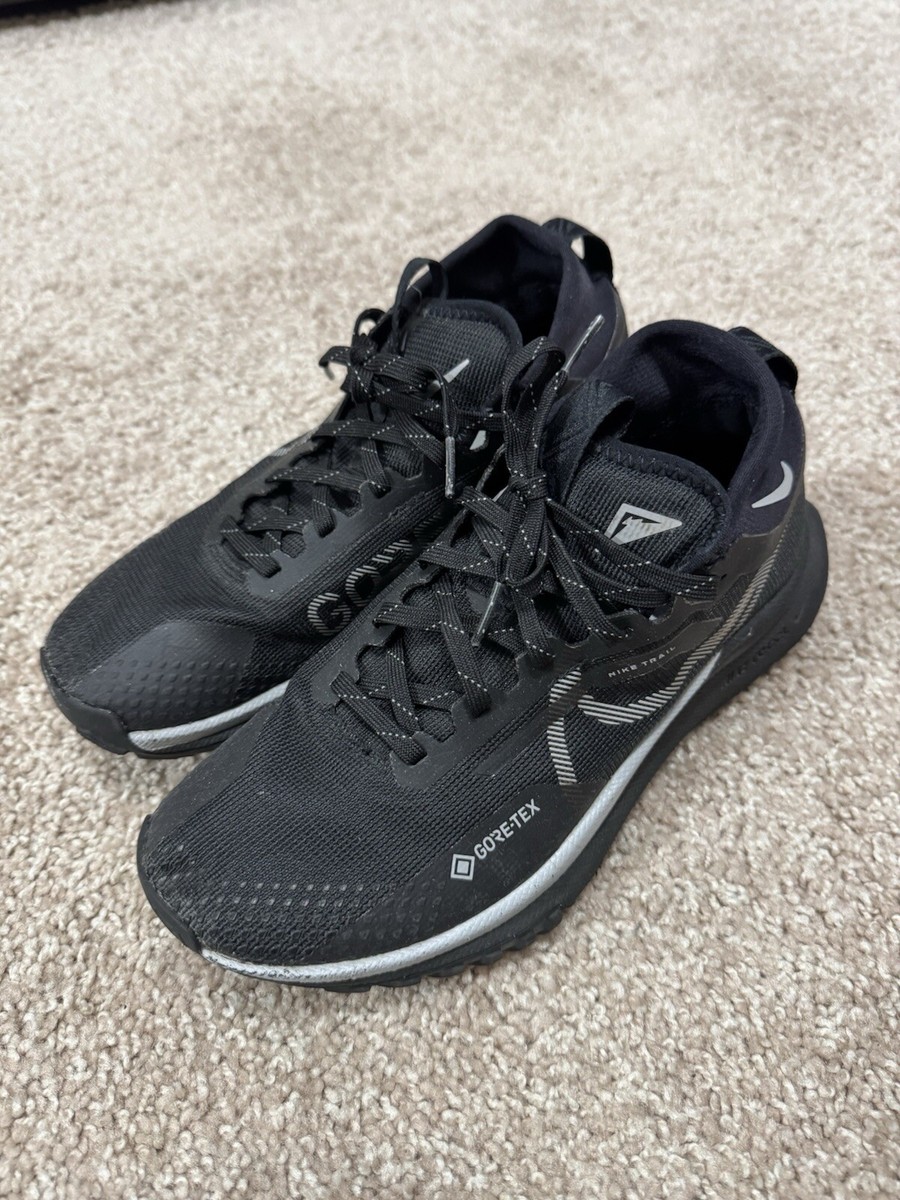 Nike React Pegasus Trail 4 GTX Black Wolf Grey DJ7929 001 Womens
