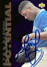 D.J. Boston autographed Baseball Card 1993 Upper Deck Star Potential Rookie #259