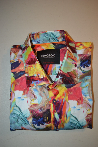 Maceoo Men Fibonacci Colorful Elephant Long Sleeve Dress Shirt Sz 2XL - Picture 12 of 12