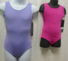 Eurotard tank leotard 4489 microfiber child sizes fully frontlined 3 colors