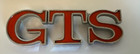 <!--F#f_0-->GTS Grille Badge , Red , Chrome , for HOLDEN HZ Grill<!--F/-->