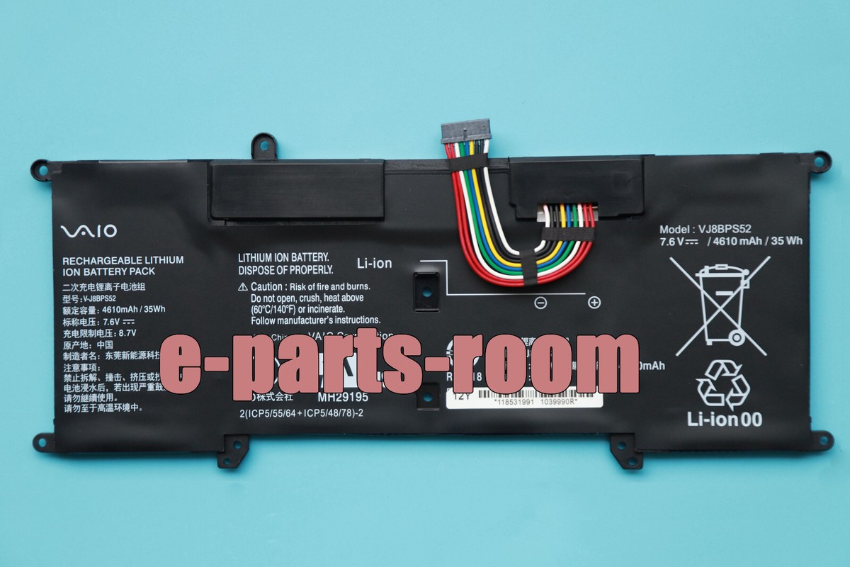 Genuine VJ8BPS52 OEM Battery for Sony VAIO S11 S13 SX14 VJS131C