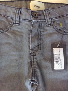 1 Pantaloni Jeans bimbo 24 mesi Fendi Grigio oantalonos stela best now F23  | eBay