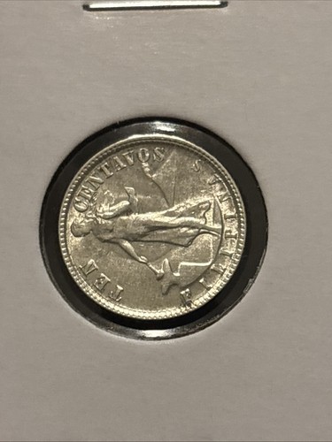 Moneda de plata de 10 centavos de Filipinas 1945 d “feb137” administración de Estados Unidos - Imagen 8 de 19