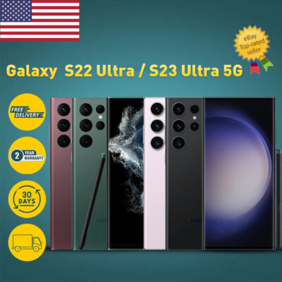 NEW Samsung Galaxy S23 Ultra /S22 Ultra /S23+/S22+/S22 5G 128/256/512GB Unlocked