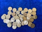 1918-D Lincoln Wheat Cent Roll of 50 Coins Good to Fine+ Range    E1559