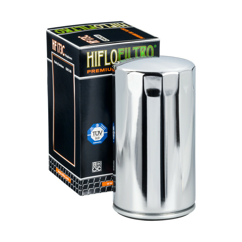 Hiflofiltro CHROME Oil Filter Fits HARLEY DAVIDSON FXD DYNA 1340 (1992 to 1998)