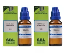 (2 Pack) SBL Homeopathic Morphinum Muriaticum  12 CH (30ml Each) Dilution