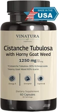 Cistanche with Horny Goat Weed 60% Icariin - 1250Mg per Serving, Cistanche Tubul