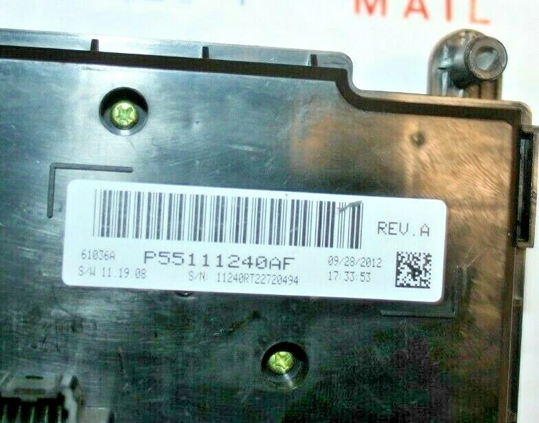 P55111240AF 11-19 Dodge Nitro/RAM C/V Ac Calentador Climatizador Temperatura Foto 3 de 4