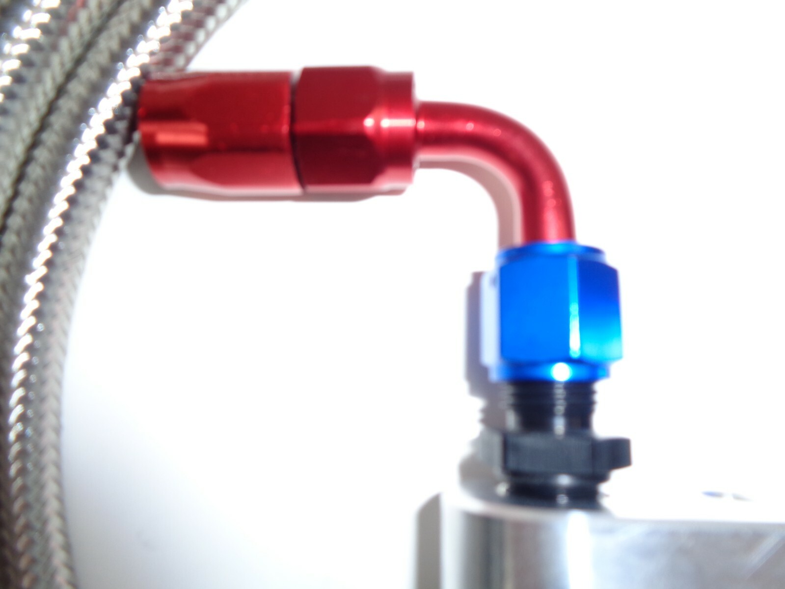 Transmission Cooler Line Kit 6AN Braided Hose 6L80E 6L90E Red/Blue Hose Ends eBay