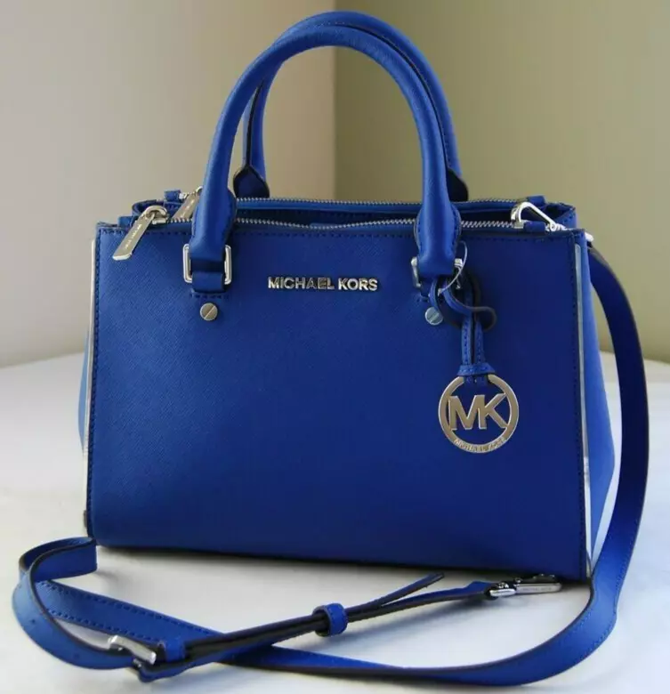 MICHAEL MICHAEL KORS SUTTON SPECCHIO SAFFIANO LEATHER SMALL