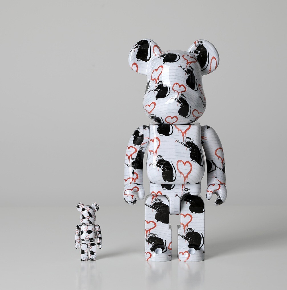 MEDICOM TOY - BE＠RBRICK LOVE RAT 100％ & 400 Medicom Toy BE@RBRICK Bearbrick 400% + 100% LOVE RAT