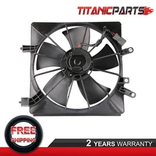 Right Side AC Radiator Cooling Fan Assembly For 01-05 Honda Civic LX DX EX 1.7L