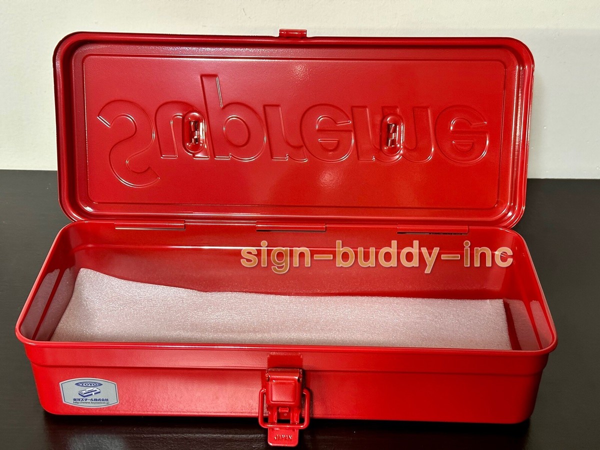 Supreme Toyo Red Steel T-320 Tool Box FW22 | eBay