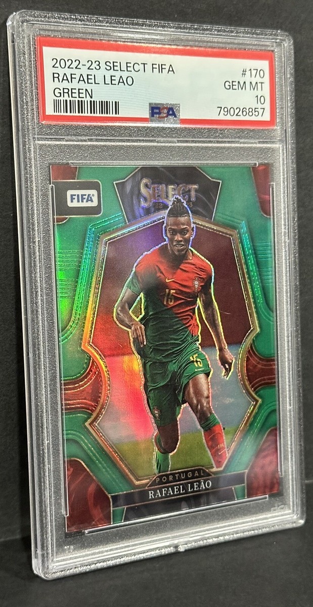 2022-23 Panini Select FIFA Portugal Rafael Leao Green Prizm #1/5