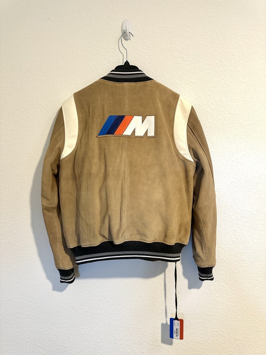 KITH X BMW Suede Bomber Jacket Beige NEW W/TAGS Size Large | eBay
