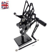 Racing Black Rearsets Footpeg Footrest For Yamaha GP Shift YZF R1 1998-2001 2000