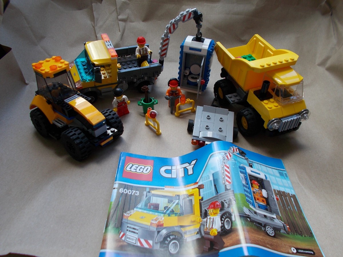 LEGO 60073 SERVICE TRUCK +PORTA TOILET SET 3+MINIFIGS TRACTOR