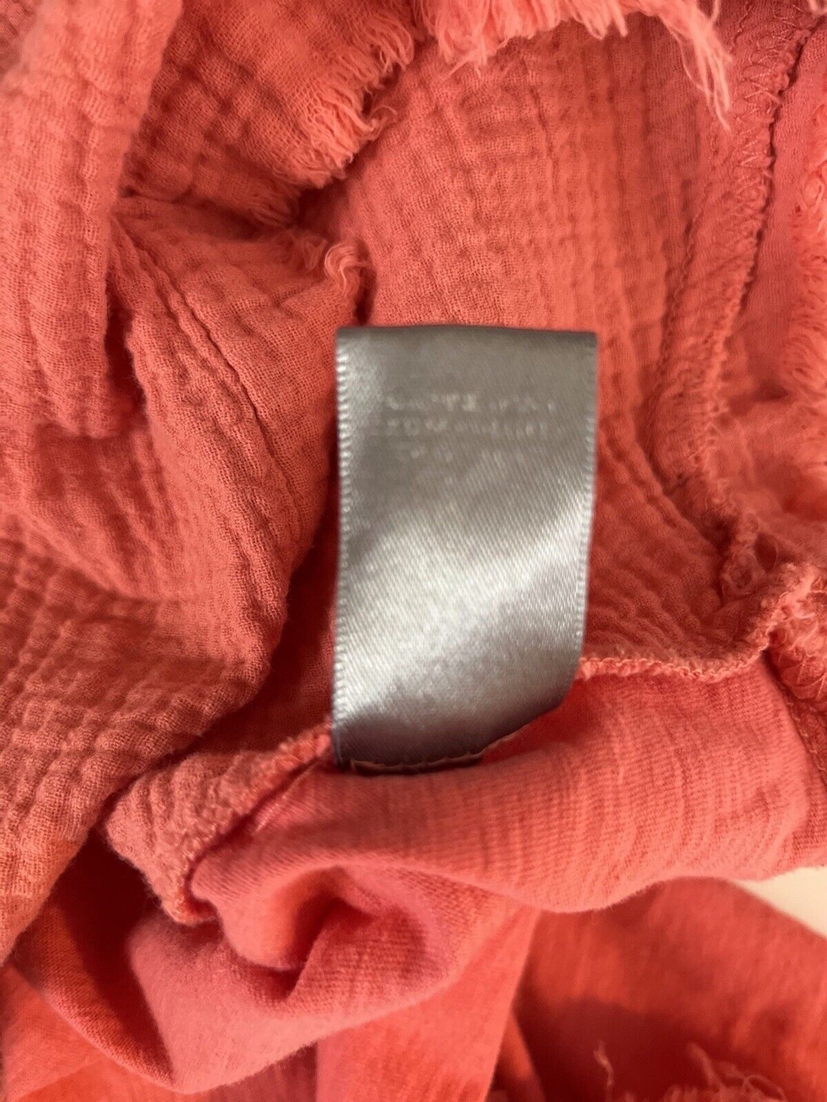 Marled Essentials XLARGE Coral Button henley over… - image 8