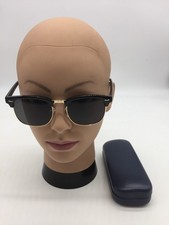 Ray-Ban Black/Gold Designer Sunglasses 60-15-135 Grey Lens