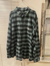 Carhartt Rugged Flex Men's Flannel in Plaid Green