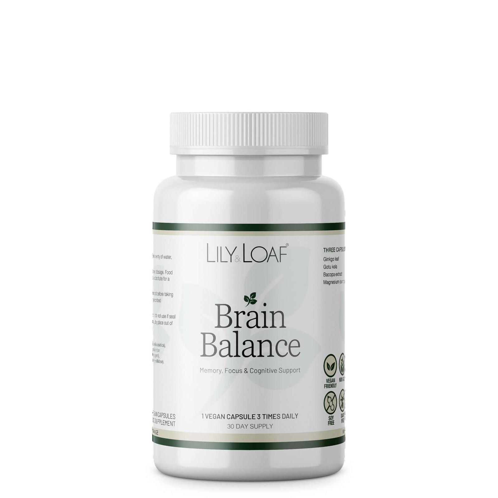 Brain Balance Capsules | Magnesium L-Threonate & Botanical Blend | Lily & Loaf