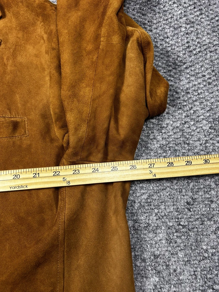 Blazer Orvis Para Hombres 48 Marrón Gamuza Cuero Deportivo Abrigo Chaqueta Informal Clásico Foto 4 de 4