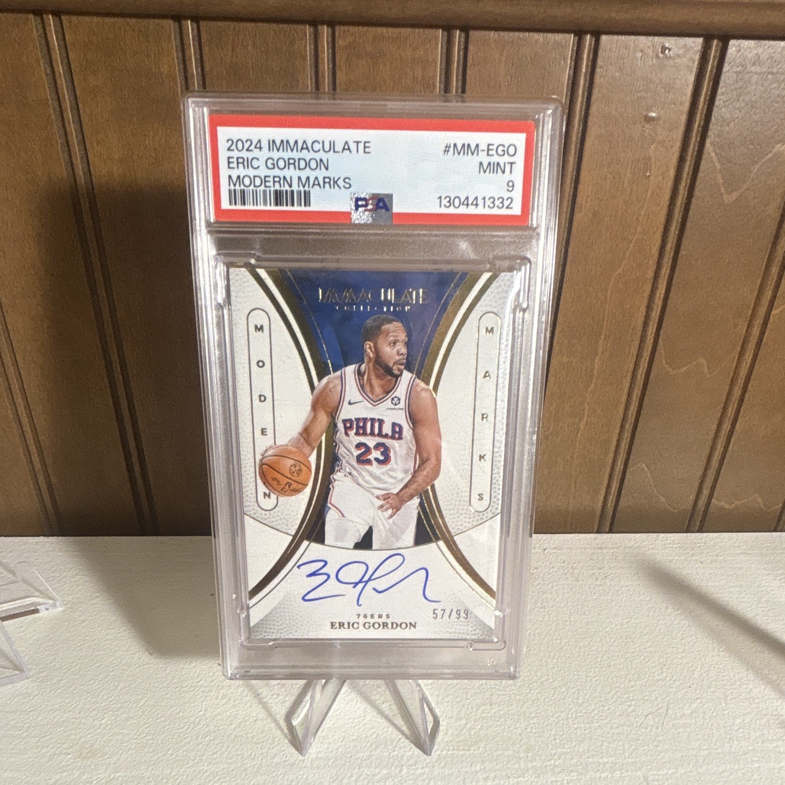 Panini Immaculate 2024 Eric Gordon Modern Marks Auto /99 #MM-EGO PSA 9