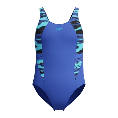 Speedo Girls Hyperboom Splice Muscleback One Piece Swimsuit Junior 9-10 Years Co