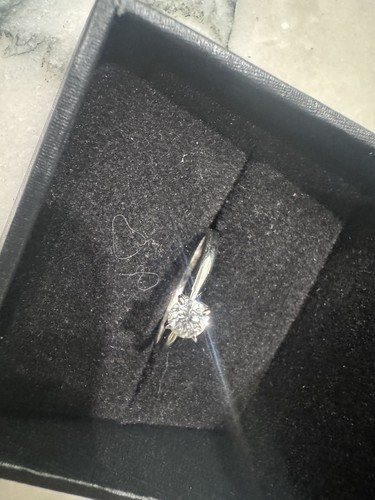 NEW KAY JEWELERS 14K WHITE GOLD QUARTER CARAT CLEAN DIAMOND ENGAGEMENT $695 MSRP