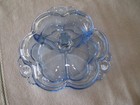 Tiffin Canterbury Copen Blue 3 Part Covered Candy or Relish — photo 10