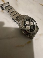 Naviforce NF9123 Chronograph Quartz Men's Watch 43mm Black Dial Date 3 ATM