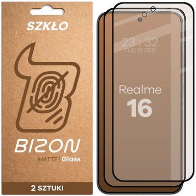 2x Schutzglas für Realme 16 5G Bizon Displayschutzglas Hartglas Handyglas Glas