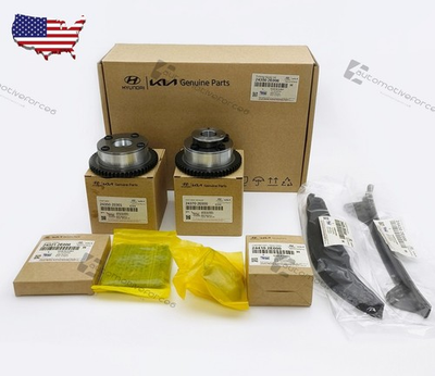 #ad Timing Chain Kit For Kia Soul Hyundai Elantra 2.0L 1.8L G4NB VALVE CVVT Gear OEM $127.00