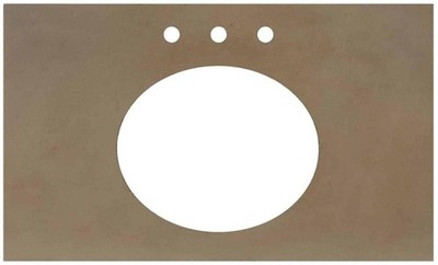 Native Trails VT36-O1714-NS-3 NativeStone 36'' Concrete Vanity Top - Earth